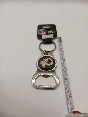 Washington Redskins NFL 3.5" Key Chain And Bottle Opener Rico Industries BOK1001 - Image 1 of 3