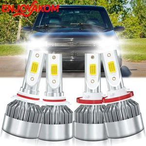 For Chevrolet Suburban 2015-2021 LED Headlight High Low Bulbs Kit White 6000K - Picture 1 of 11