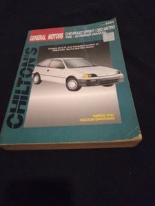 CHILTON’S General Motor GM Chevrolet Sprint & Geo Metro 1985-1993 Repair Manual - Picture 1 of 2