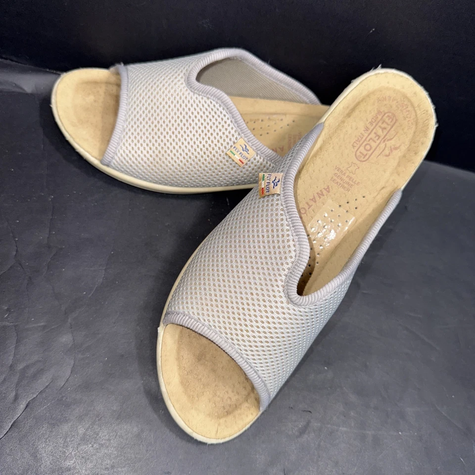 Sandalias Fly Flot para mujer grises talla 9 informales cómodas verano básicas Foto 1 de 4