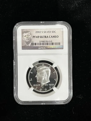 Kennedy PF69 2002 S Silver 50c Ultra Cameo Foto 1 de 2