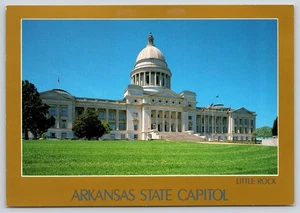 Little Rock Arkansas State Capitol Continental Postcard by Bernie Jungkind - Picture 1 of 2