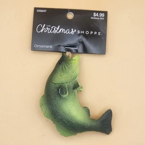 The Christmas Shoppe Ornamento Pesca Circa 3 Pollici NUOVO 2024 Trota Pesce Verde - Foto 1 di 9