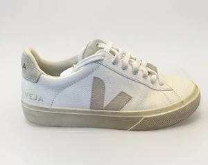 Veja Campo Chromefree Leather Shoe Sneaker Extra White Almond Woman Size 5 - Picture 1 of 6