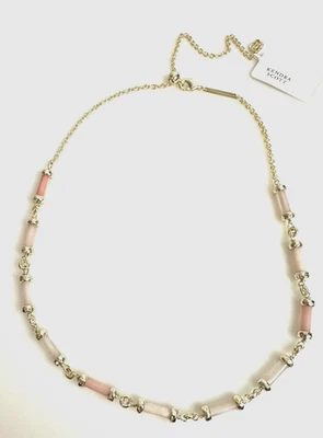 Collar Kendra Scott Chapado en Oro 14k Cuentas Mixtas Hilo Ajustable $98 NUEVO Foto 1 de 4