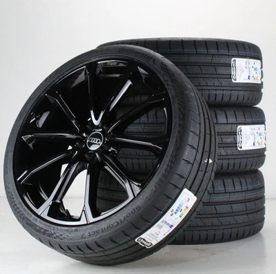Audi RSQ3 F3 Sommerräder Conti 21 Zoll Alufelgen schwarz Felgen 83A601025AG - Bild 1 von 4