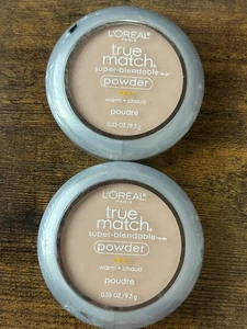 LOREAL True Match Super-Blendable Powder Light Ivory W2 L'Oreal - 2 Pack - Picture 1 of 3