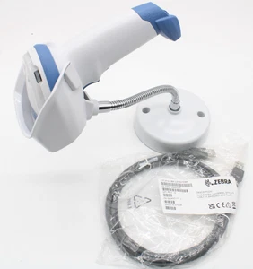 Zebra DS46 DS4608 Barcode Scanner w/ Cable & Stand DS4608-HC4000BVZWW - Photo 1/6