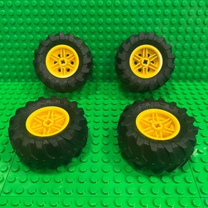 Lego Technic Wheels 56145 (30.4mm D. x 20mm) and Tires 70695 (56 X 26) Tractor - Picture 1 of 3