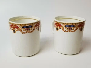 6- TAZAS DE CAFÉ/TÉ PORCELANA DE HUESO HITKARI POTTERIES VINTAGE - Imagen 1 de 9
