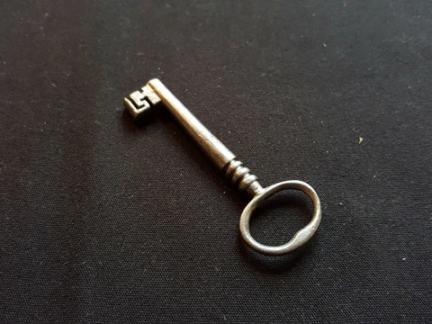 One Reclaimed Antique Cast Steel Georgian Chubb Key Door Furniture (EER192) Cover