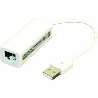 UUSB 2.0 to Ethernet 10/100 RJ45 Network LAN Adapter for Windows 7/8/10/Vista/XP - Image 1 of 3