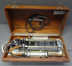 Davidson Antik Pneumothorax Apparat J Sklar Vintage Gerät Holzkiste Medizin - Bild 1 von 24