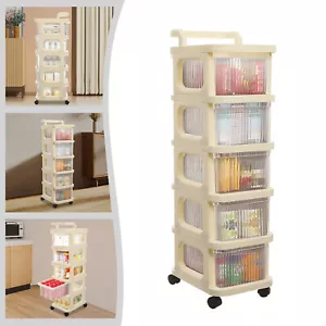 5-stufiger rollender Aufbewahrungswagen - stilvoller Organizer für Zuhause & Büro - Bild 1 von 15