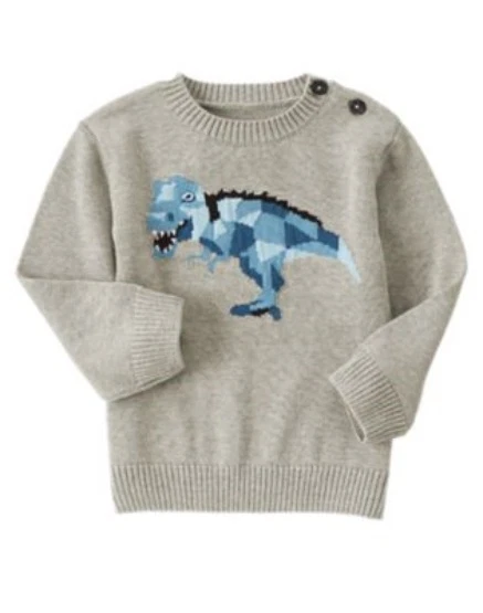 GYMBOREE SUÉTER GRIS CLIMA DINOSAURIO SUÉTER 12 18 24 2T 3T 4T 5T NUEVO CON ETIQUETAS Foto 1 de 1