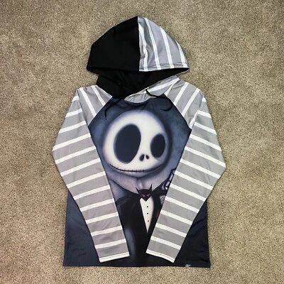 Pesadilla antes de Navidad Sudadera con Capucha Adulto M Jack Corazón Pulgares Halloween Foto 1 de 4