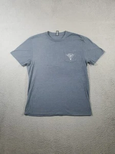 Buffalo Rose Shirt Womens Large Gray Short Sleeve Crew Neck Short Sleeve Tee - Picture 1 of 9