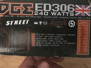 Selection of EDGE car speakers. ED205 150w street series 240w USED / TESTED - Picture 1 of 12