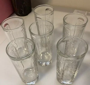 HEAVY JAGERMEISTER Clear MEASURE M11 GLASS Shot Glass Mixing Bar - Lot Of 6 - Imagen 1 de 7