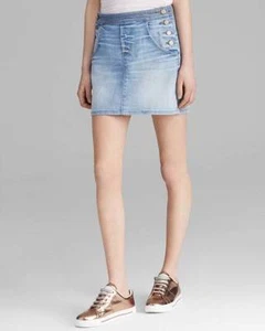 Falda de mezclilla Marc Jacobs azul Jahoo línea A $178 nueva con etiquetas 2 - Imagen 1 de 12