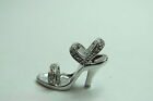 High Heel Pendant Marked 10Kt White Gold & Diamonds Small Pendant Pre-Owned Cute