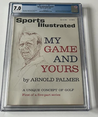 CGC 7.0 NEWSSTAND Arnold Palmer Sports Illustrated 1963  Golf My Game & Yours - Image 1 of 3