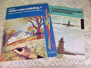 Watercolor Painting Grumbacher Library Crafting Lot of 2 Books Vintage 1971-75 - Picture 1 of 4