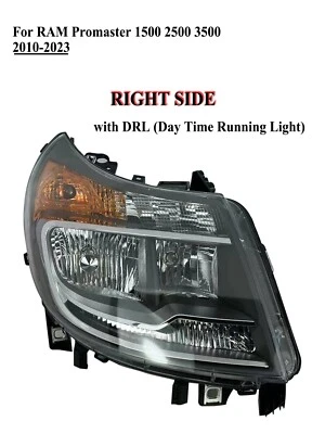 Passenger Right Side Headlamp Headlight with DRL for 2010-2023 RAM Promaster - Image 1 of 4