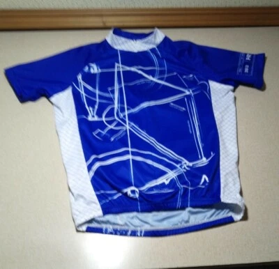 Camisa manga curta azul branca 2013 Primal Wear bicicleta ciclismo tamanho pequeno - Imagem 1 de 4