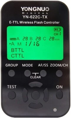 YONGNUO 7-Channel E-TTL Wireless Flash Controller with LCD Interface for Canon - Image 1 of 4