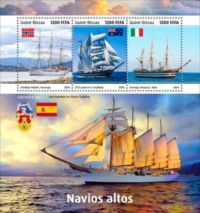 2025 03 - GUINEA BISSAU - NAVI ALTE 3V set completo MNH **T - Foto 1 di 1