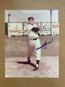 Hank Bauer Autographed Signed 8x10 Photo New York Yankees W/AUTOGRAPH TICKET