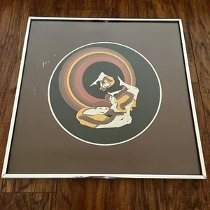 Retro Vintage JOHN LUKE EASTMAN Signed Framed Matted 1974 “I Rescue All” Mcm - Picture 1 of 9