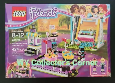 Retired LEGO Friends Set 41133 Amusement Park Bumper Cars New in Sealed Box - Image 1 of 2