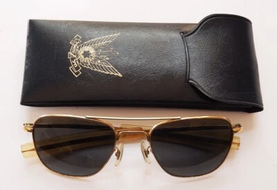 VINTAGE 1970'S AMERICAN OPTICAL AO COMMAND ISRAEL AIR FORCE PILOT SUNGLASSES - Image 1 of 4