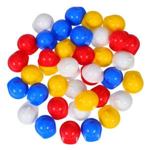 40 Stück Mini Hüte Bunt Miniatur Sicherheitshut Dekoration Tortenaufleger Helm - Bild 1 von 11