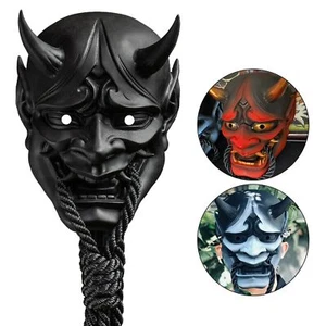 Halloween Japanese Prajna Devil Hannya Noh Kabuki Demon Oni Samurai Full Mask - Picture 1 of 9