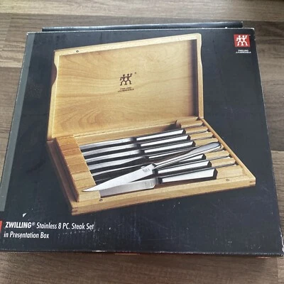 Conjunto de 8 facas para bife ZWILLING, conjunto de facas alemãs, aço inoxidável/6 - Imagem 1 de 4