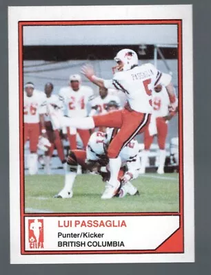 Lui Passaglia 1983 JOGO CFL - Image 1 of 2