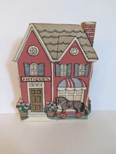 Vintage Handmade ANTIQUES STORE Wooden Shelf Sitter - Picture 1 of 4