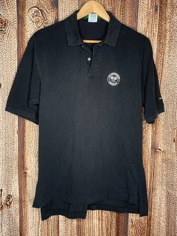 Wimbledon The Championships IMB Outer Banks Large Black Mens Polo Cover