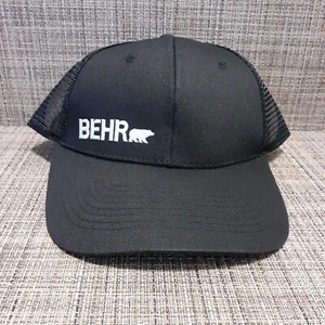 BEHR Paint Bear Logo Embroidered Front/Back Snap Back Baseball Cap Hat - Picture 1 of 7