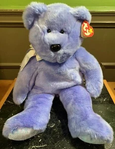 TY Beanie Buddy Clubby II Bär 14 Zoll Plüsch 1999 nicht mehr produziert selten sehr guter Zustand - Bild 1 von 8