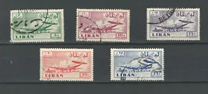 LEBANON LIBAN  COMPLETE USED SET OF AIRPLANES  STAMPS   LOT (LEB 877) - Picture 1 of 1