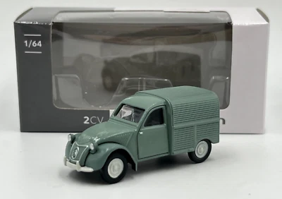 Citroën 2CV Furgone Verde Cactus 1/64 3 Pollici Norev Nuovo Scatola di Cartone - Immagine 1 di 3