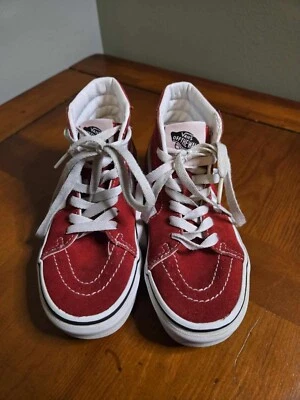 Furgonetas Sk8-Hi/Racing rojas/verdaderas blancas niños talla 13,5 Foto 1 de 4