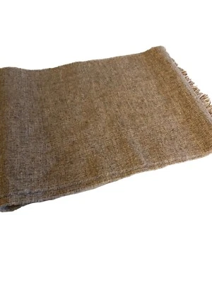 Bufanda tejida silenciador para hombre mezcla de lana tostada borde de flecos Foto 1 de 3