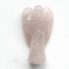 LARGE Hand Carved Rose Quartz Crystal Angel 4.5cm 1.8inch High Casa Brazil