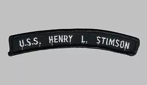 US Navy SSBN-655 USS Henry L. Stimson Submarine UIM Shoulder Rocker Tab - Bild 1 von 1