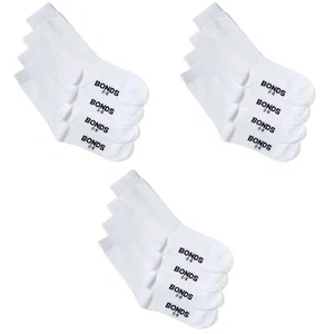 12 Pairs Bonds School Crew Oxford Kids Boys Girls Cotton White Socks R640OO Bulk - Picture 1 of 3